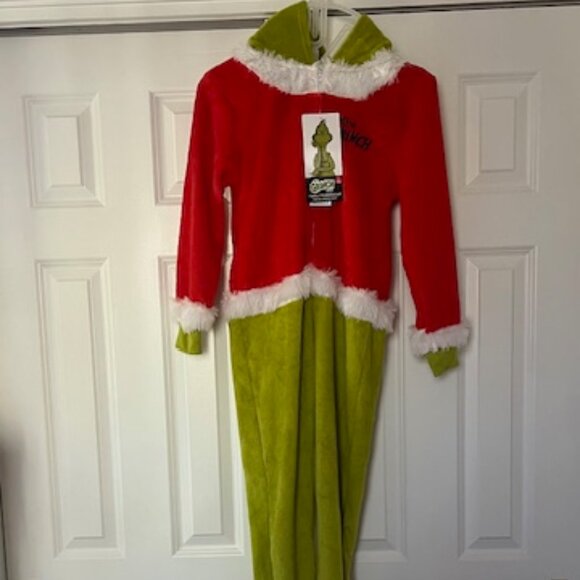 Dr. Seuss The Grinch Kid's Union Suit Pajamas - Picture 2 of 16